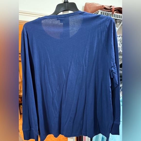 J. Crew Blue Long Sleeve Women's Tee with 'Love' Print, size 3X - Picture 3 of 4